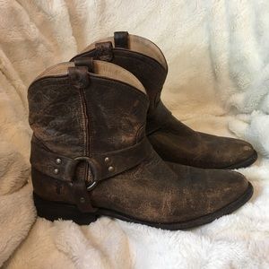 Frye Wyatt Harness Boots